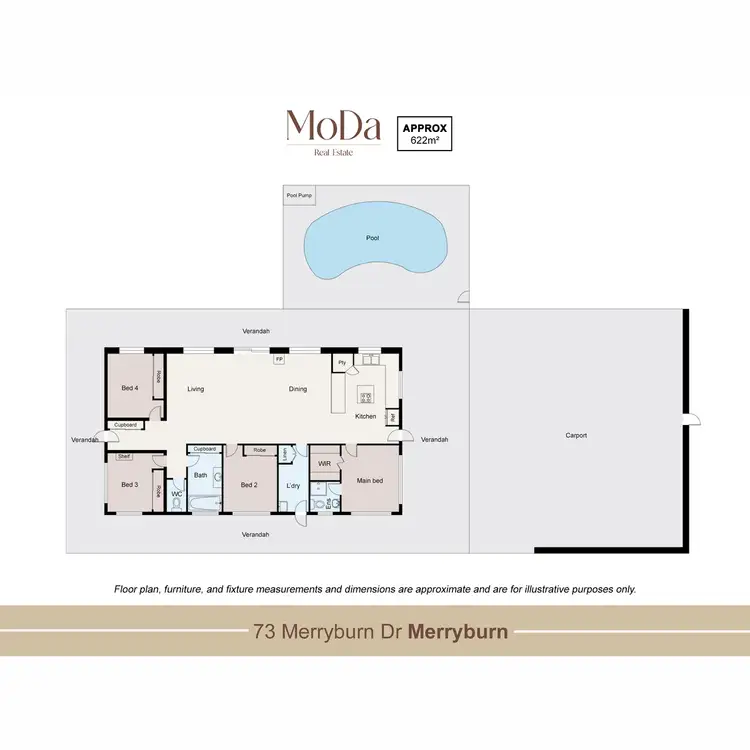 Floorplan of Homely house listing, 73 Merryburn Drive, Merryburn QLD 4854