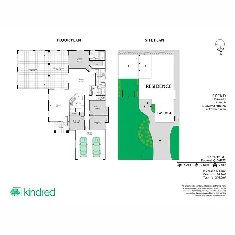 Floorplan of Homely house listing, 1 Otter Court, Rothwell QLD 4022