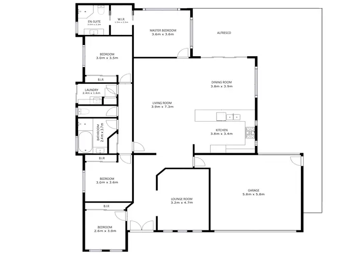 Floorplan of Homely house listing, 7 Ivers Place, Leneva VIC 3691