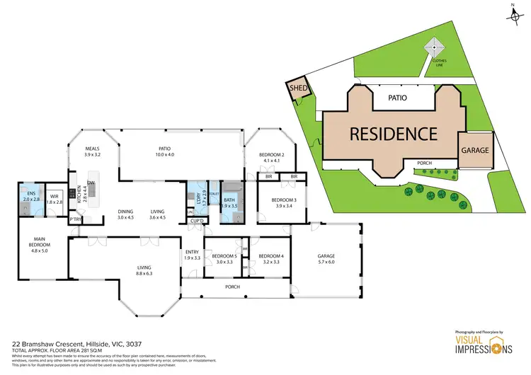 Floorplan of Homely house listing, 22 Bramshaw Crescent, Hillside VIC 3037