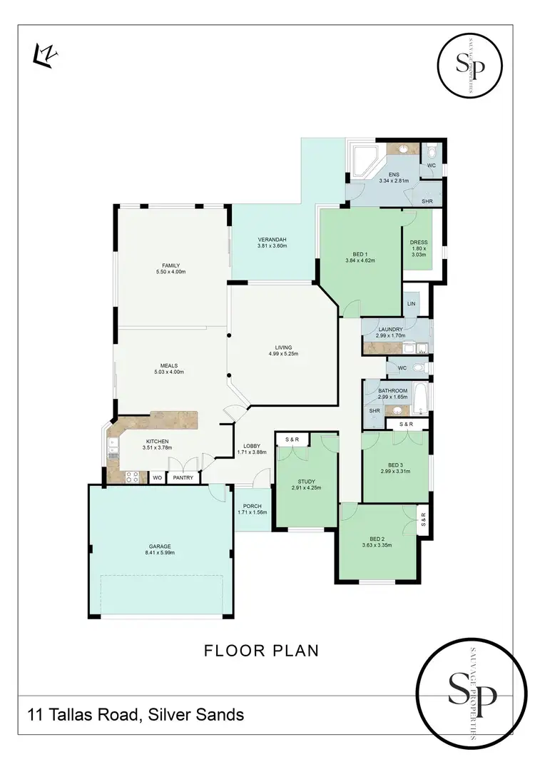 Floorplan of Homely house listing, 11 Tallas Road, Silver Sands WA 6210