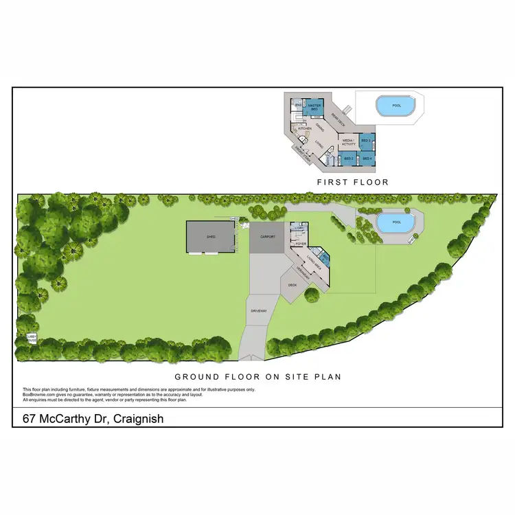 Floorplan of Homely house listing, 67 McCarthy Drive, Craignish QLD 4655