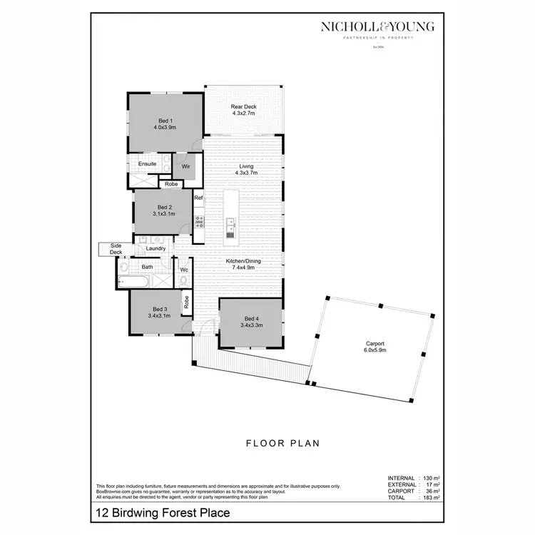 Floorplan of Homely house listing, 12 Birdwing Forest Place, Buderim QLD 4556