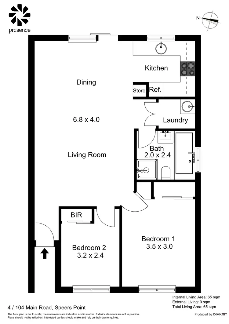 Floorplan of Homely villa listing, 4/104 Main Road, Speers Point NSW 2284