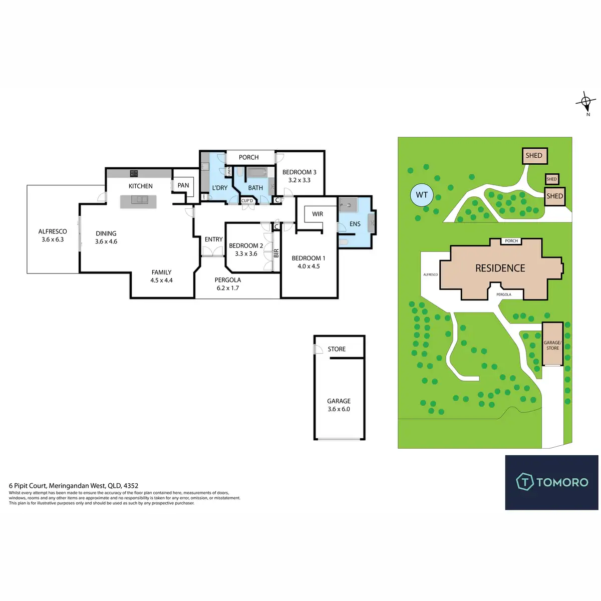 Floorplan of Homely house listing, 6 Pipit Court, Meringandan West QLD 4352