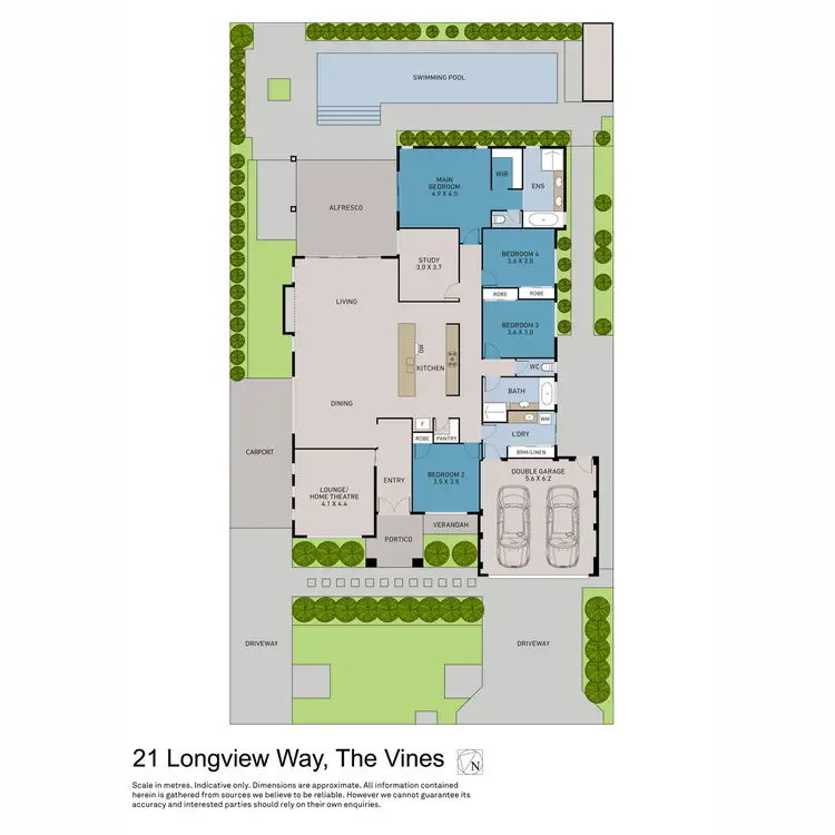 Floorplan of Homely house listing, 21 Longview Way, The Vines WA 6069
