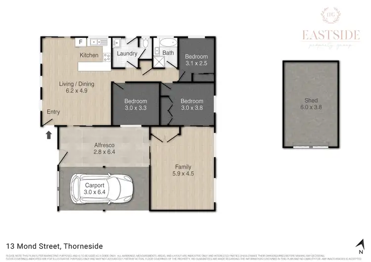 Floorplan of Homely house listing, 13 Mond Street, Thorneside QLD 4158