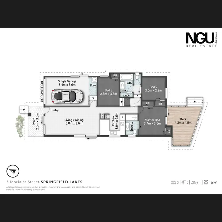 Floorplan of Homely house listing, 5 Morialta Street, Springfield Lakes QLD 4300