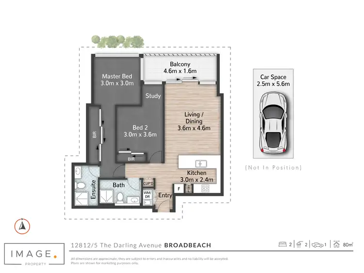 Floorplan of Homely unit listing, 12812/5 The Darling Avenue, Broadbeach QLD 4218