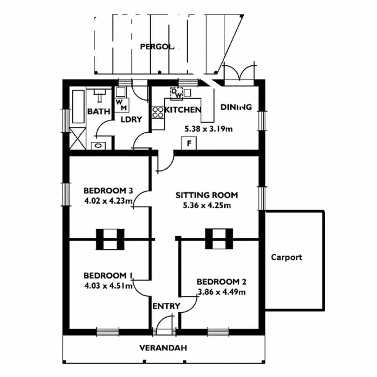 Floorplan of Homely house listing, 15 Wells Street, Stepney SA 5069