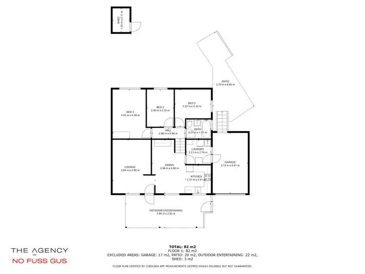 Floorplan of Homely house listing, 1/5 Spinaway Street, Craigie WA 6025
