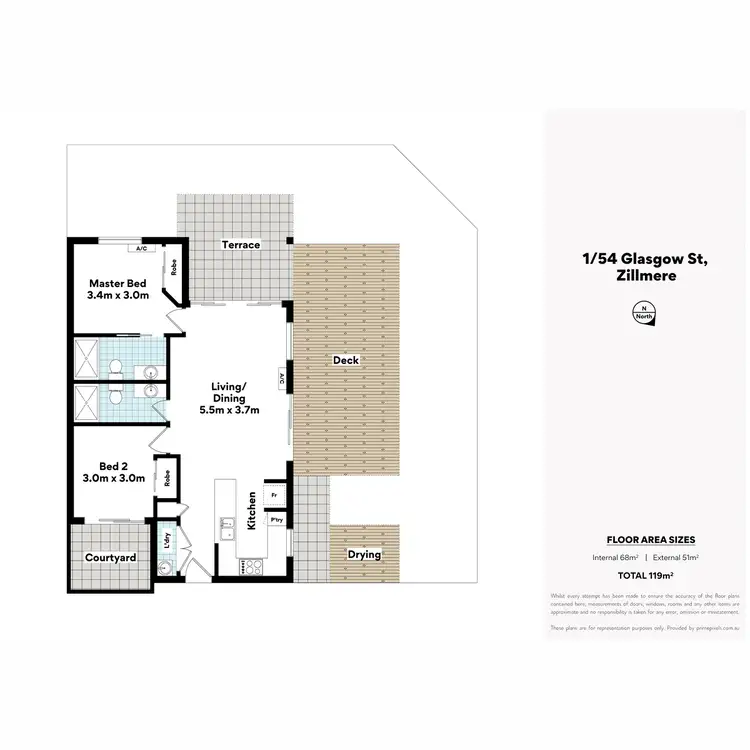 Floorplan of Homely unit listing, 1/54-58 Glasgow Street, Zillmere QLD 4034