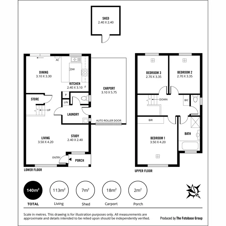 Floorplan of Homely townhouse listing, 2/20b Fourth Avenue, Klemzig SA 5087