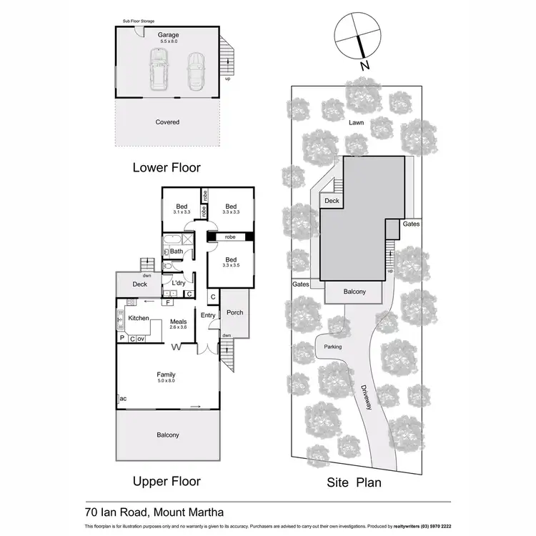 Floorplan of Homely house listing, 70 Ian Road, Mount Martha VIC 3934