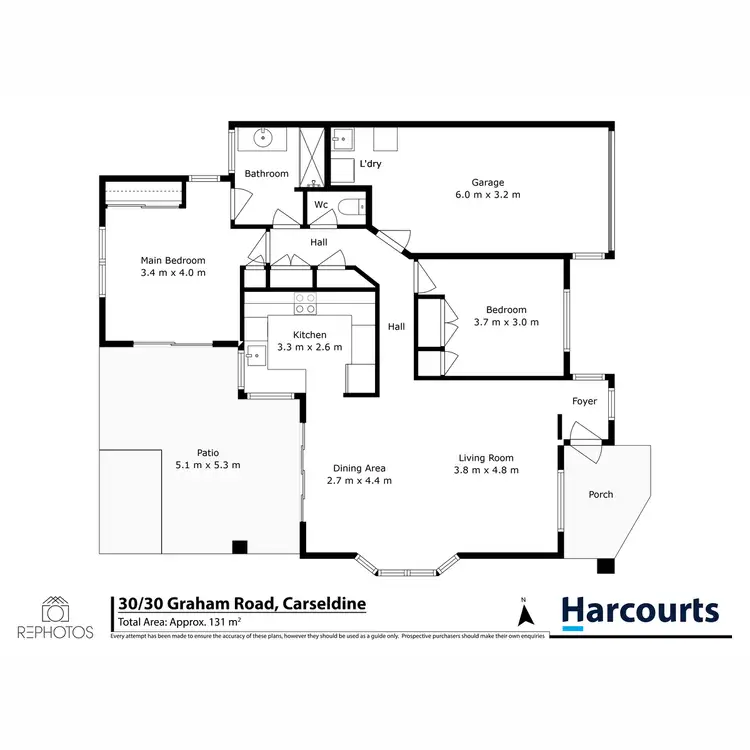 Floorplan of Homely villa listing, 30/30 Graham Road, Carseldine QLD 4034