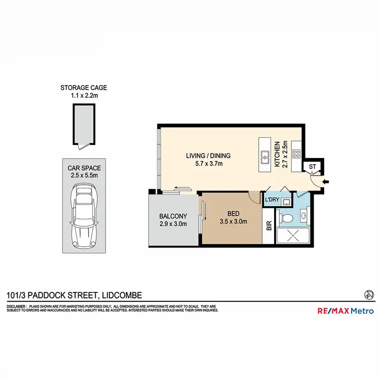 Floorplan of Homely apartment listing, 101/3 Paddock Street, Lidcombe NSW 2141