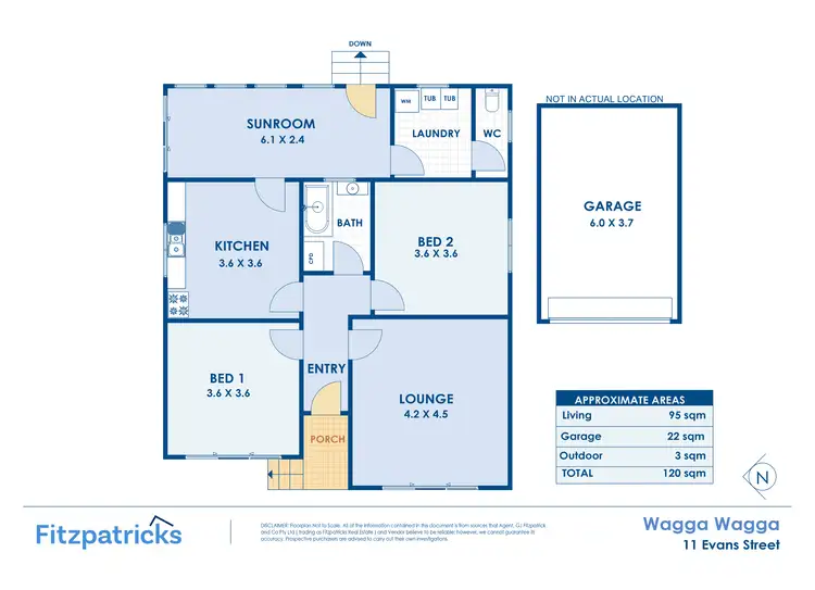 Floorplan of Homely house listing, 11 Evans Street, Wagga Wagga NSW 2650