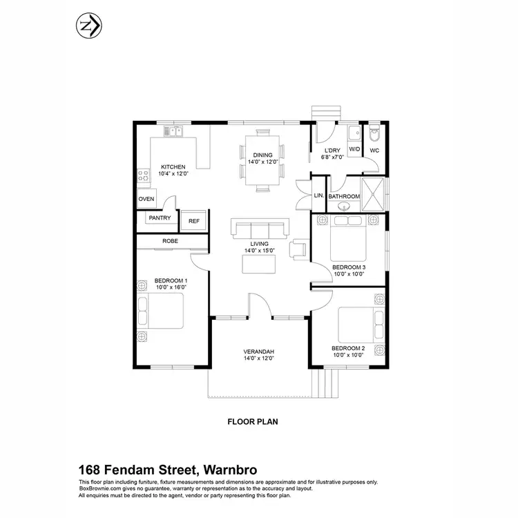 Floorplan of Homely house listing, 168 Fendam Street, Warnbro WA 6169