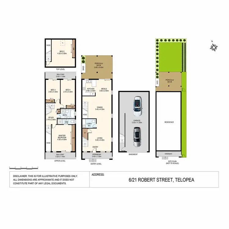 Floorplan of Homely townhouse listing, 6/21 Robert Street, Telopea NSW 2117