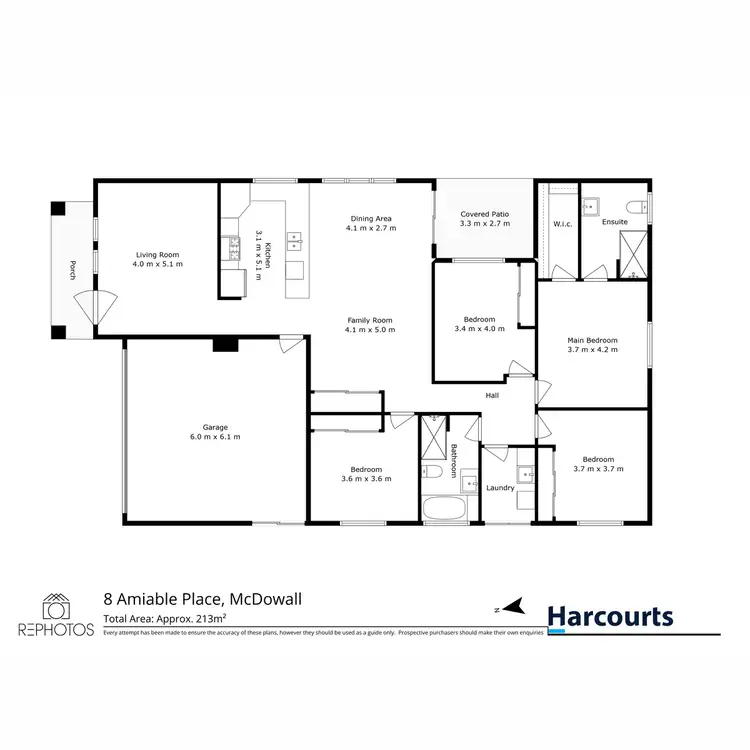 Floorplan of Homely house listing, 8 Amiable Place, Mcdowall QLD 4053