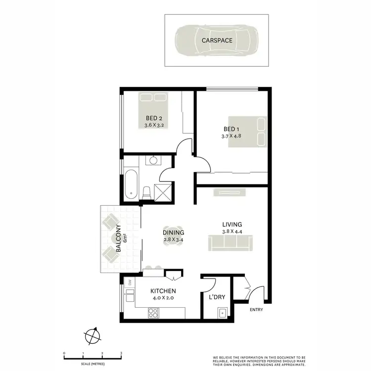 Floorplan of Homely apartment listing, 22/26-28 Tranmere Street, Drummoyne NSW 2047
