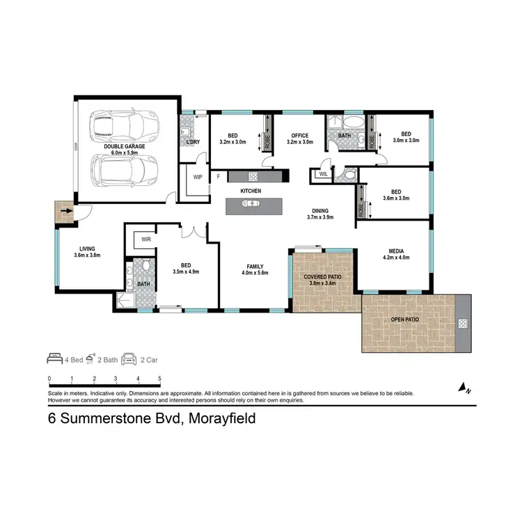 Floorplan of Homely house listing, 6 Summerstone Boulevard, Morayfield QLD 4506