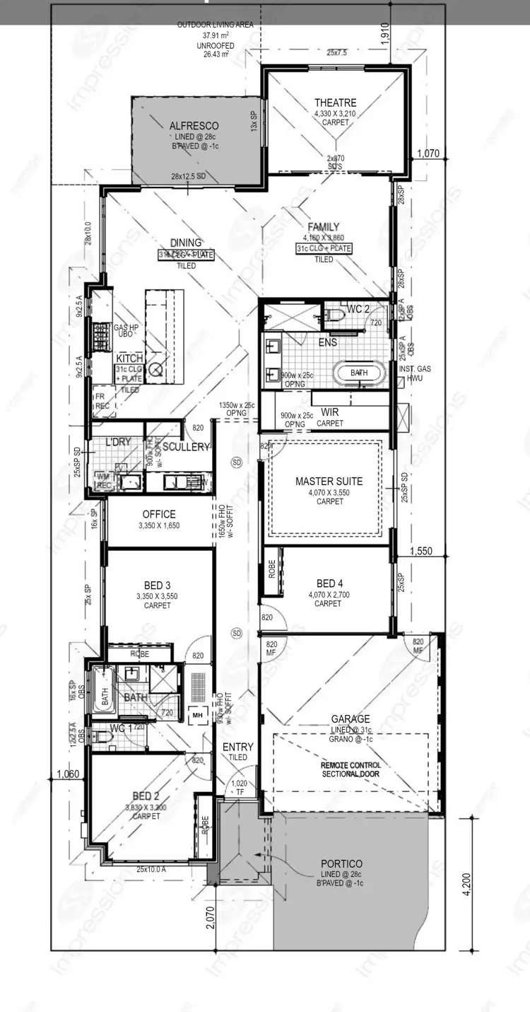 Floorplan of Homely house listing, 60 Greensand Promenade, Treeby WA 6164