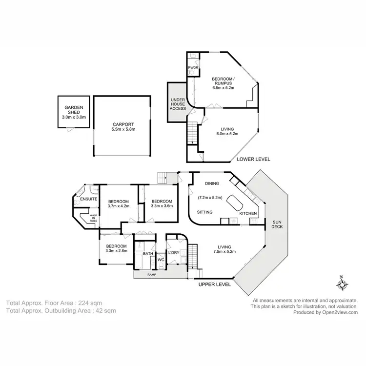 Floorplan of Homely house listing, 69 Burwood  Drive, Blackmans Bay TAS 7052