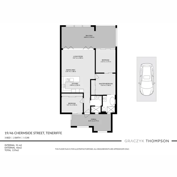 Floorplan of Homely apartment listing, 19/46 Chermside Street, Teneriffe QLD 4005