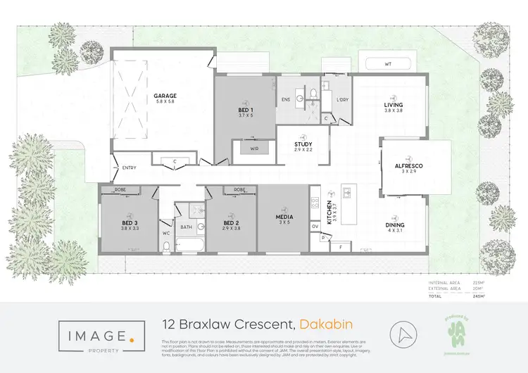 Floorplan of Homely house listing, 12 Braxlaw Crescent, Dakabin QLD 4503