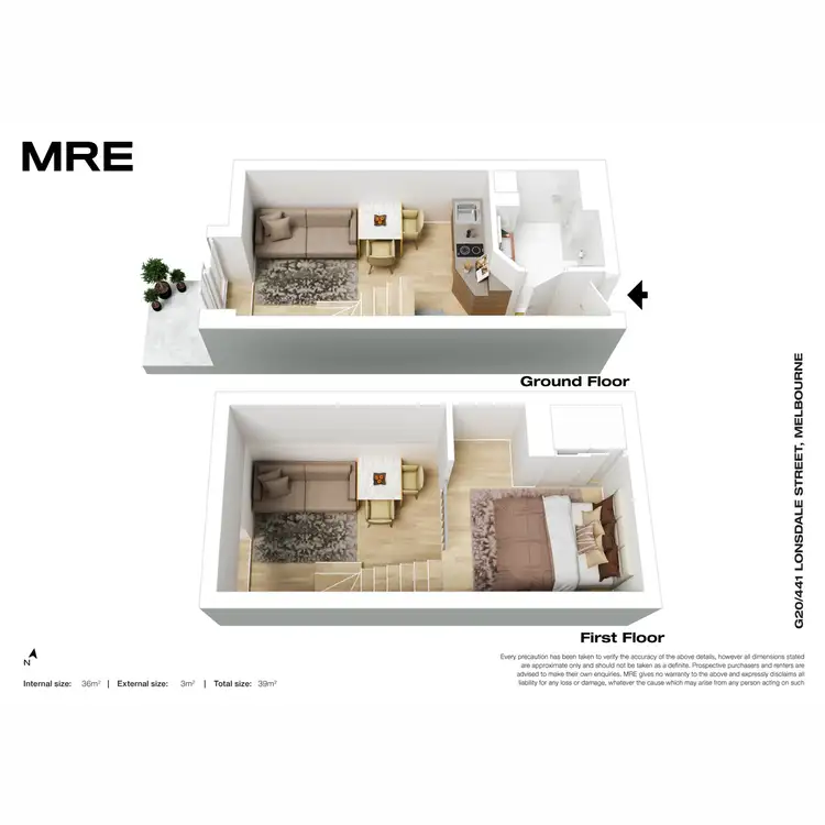 Floorplan of Homely apartment listing, 20/441 Lonsdale Street, Melbourne VIC 3000