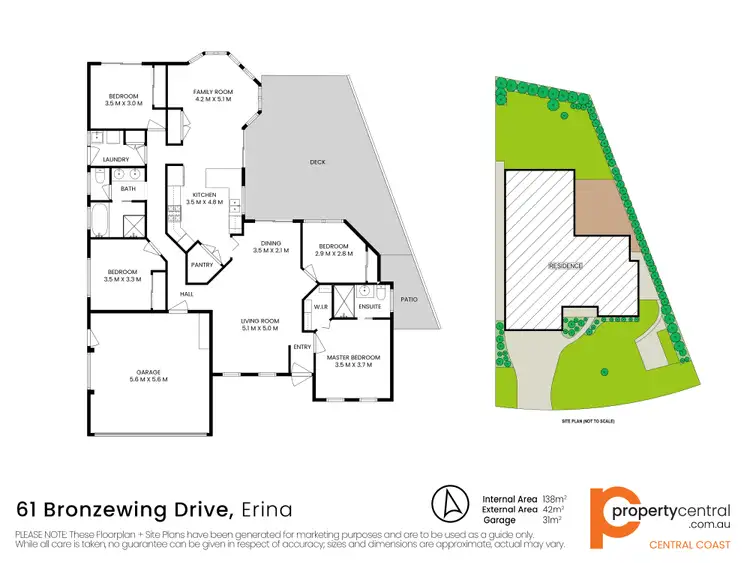 Floorplan of Homely house listing, 61 Bronzewing Drive, Erina NSW 2250