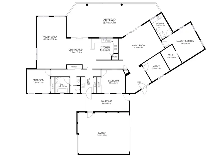 Floorplan of Homely house listing, 9 Delaware Court, Wodonga VIC 3690