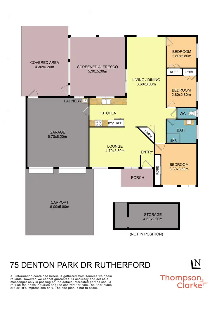 Floorplan of Homely house listing, 75 Denton Park Drive, Rutherford NSW 2320