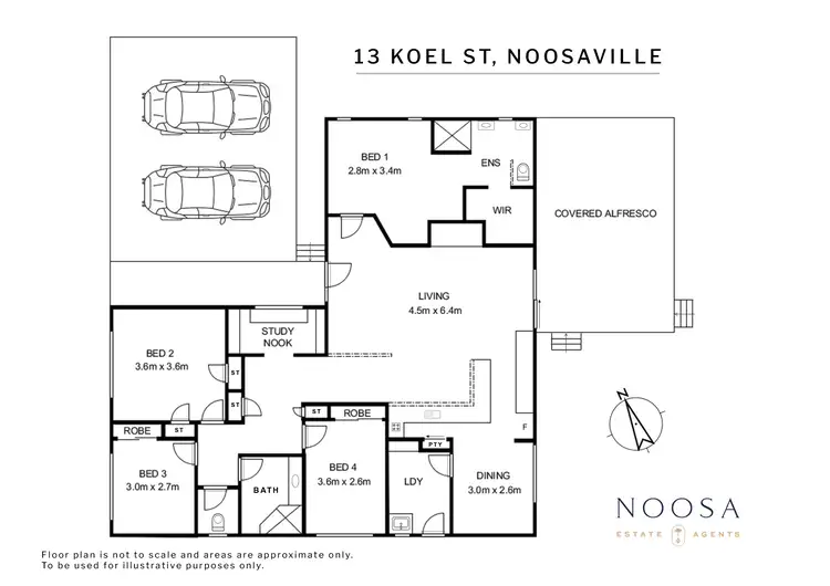 Floorplan of Homely house listing, 13 Koel Street, Noosaville QLD 4566