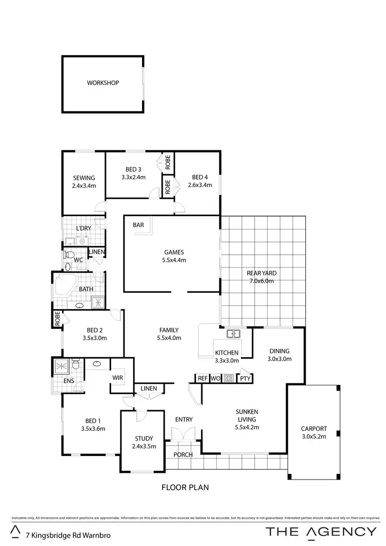Floorplan of Homely house listing, 7 Kingsbridge Road, Warnbro WA 6169