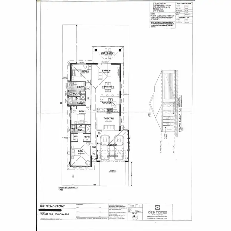 Floorplan of Homely house listing, 14 Chinook Drive, Dayton WA 6055