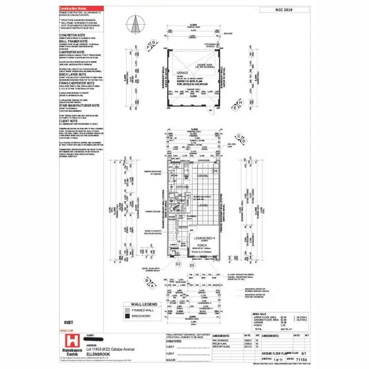 Floorplan of Homely townhouse listing, 22 Catalpa Avenue, Ellenbrook WA 6069
