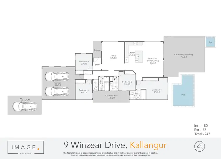 Floorplan of Homely house listing, 9 Winzear Drive, Kallangur QLD 4503