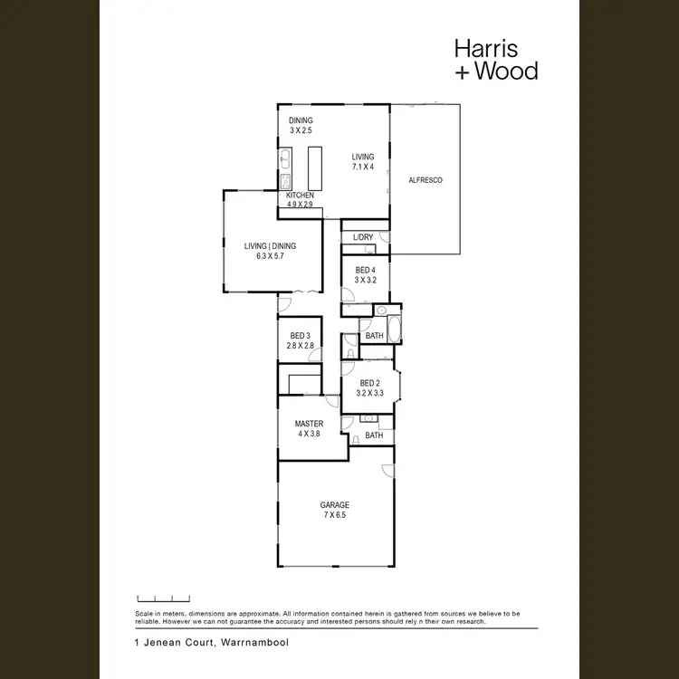 Floorplan of Homely house listing, 1 Jenean Court, Warrnambool VIC 3280
