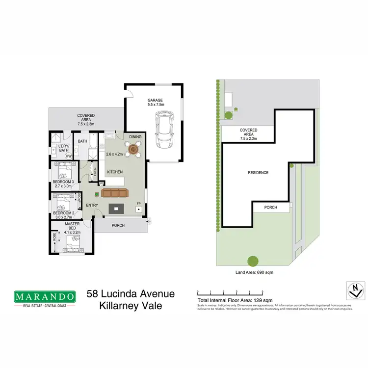 Floorplan of Homely house listing, 58 Lucinda Avenue, Killarney Vale NSW 2261