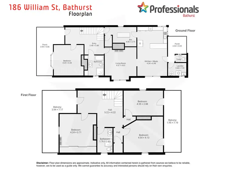 Floorplan of Homely house listing, 186 William Street, Bathurst NSW 2795