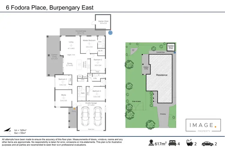 Floorplan of Homely house listing, 6 Fodora Place, Burpengary East QLD 4505