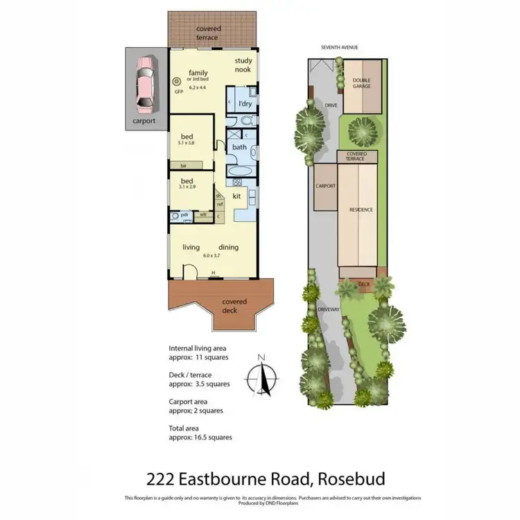 Floorplan of Homely house listing, 222 Eastbourne Road, Rosebud VIC 3939
