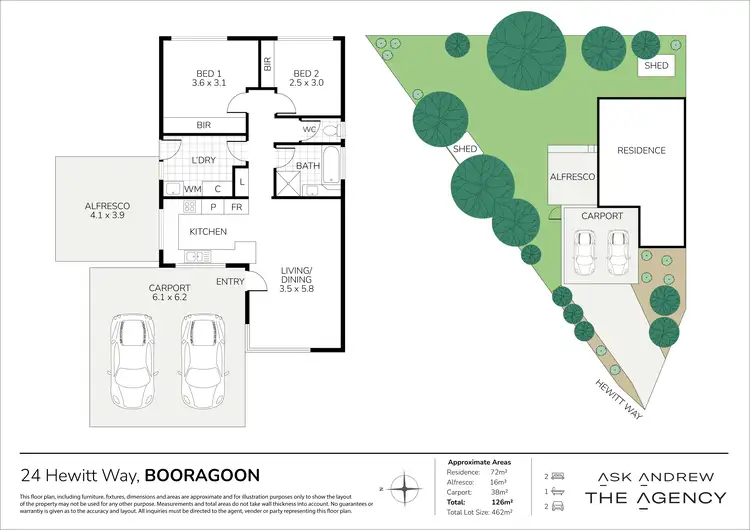 Floorplan of Homely house listing, 24 Hewitt Way, Booragoon WA 6154