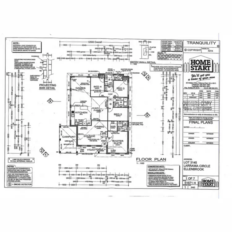 Floorplan of Homely house listing, 80 Larrawa Circle, Ellenbrook WA 6069