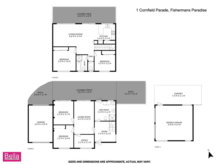 Floorplan of Homely house listing, 1 Cornfield Parade, Fishermans Paradise NSW 2539