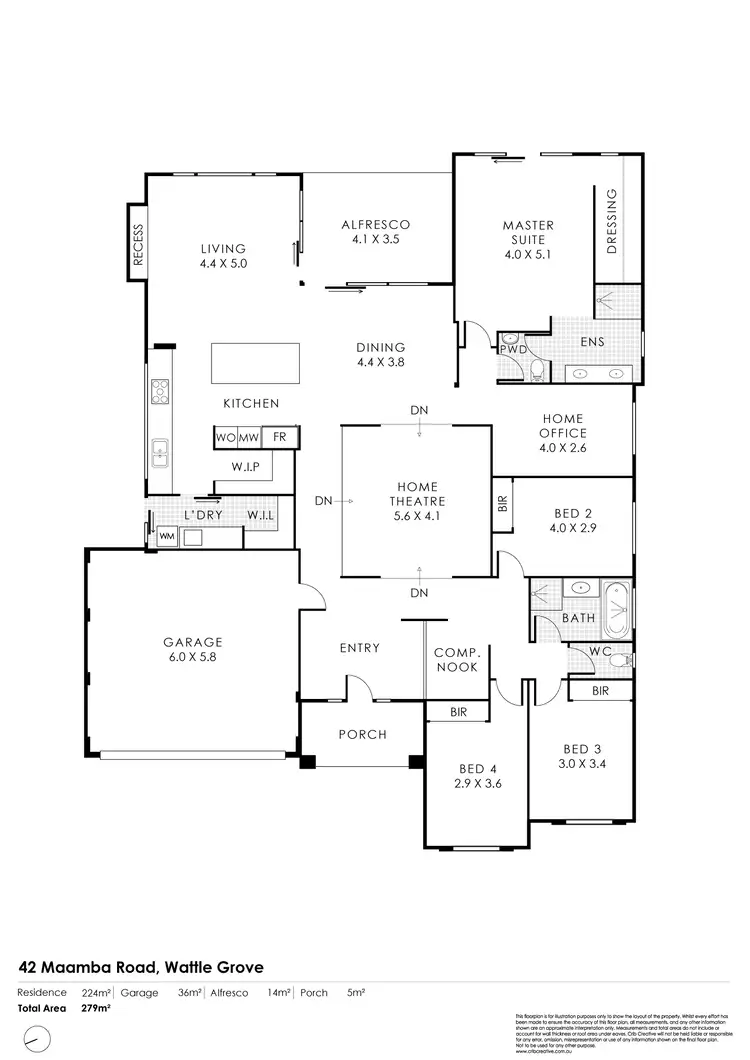 Floorplan of Homely house listing, 42 Maamba Road, Wattle Grove WA 6107