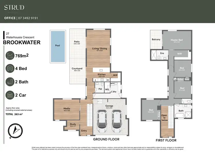 Floorplan of Homely house listing, 27 Waterhousia Crescent, Brookwater QLD 4300