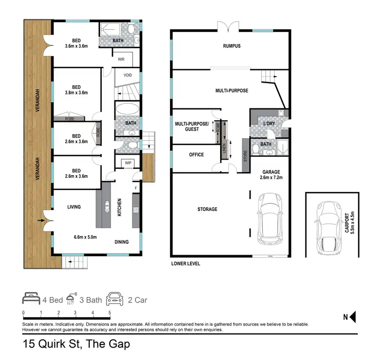 Floorplan of Homely house listing, 15 Quirk Street, The Gap QLD 4061